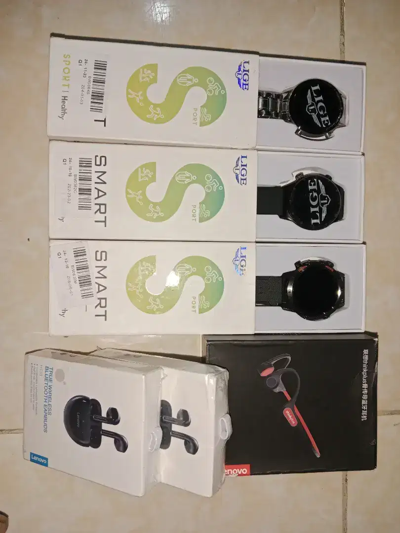 SMARTWATCH LIGE DAN HEADSET BLUETOOTH