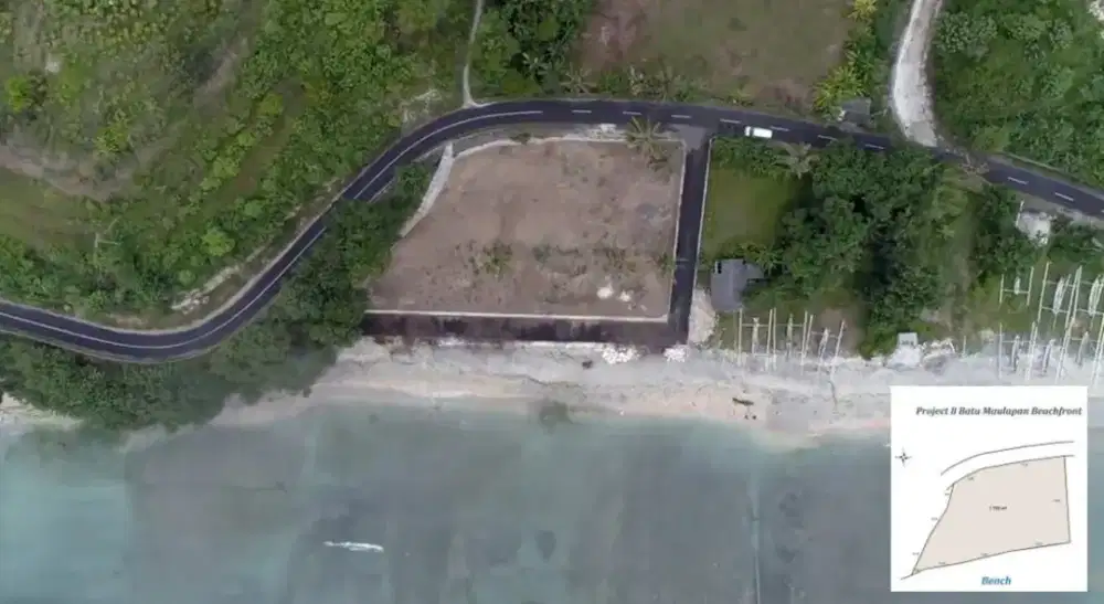 Tanah BATUMAULAPAN BEACH FRONT LAND - resto atau beach club