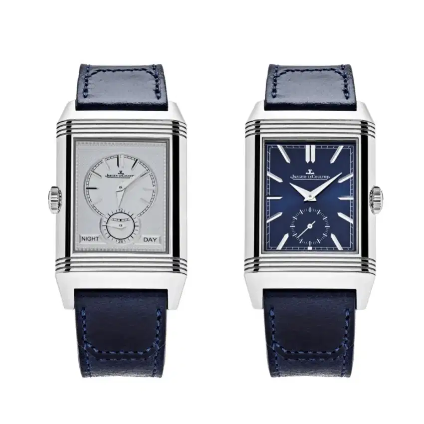 Jaeger LeCoultre Reverso with Mini Second, Duo Face Blue & Silver Dial