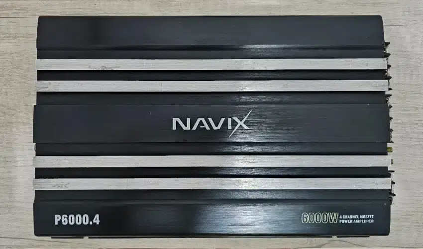 Jual Power Amplifier mobil merek NAVIX 6000 Watt, 4 Channel.