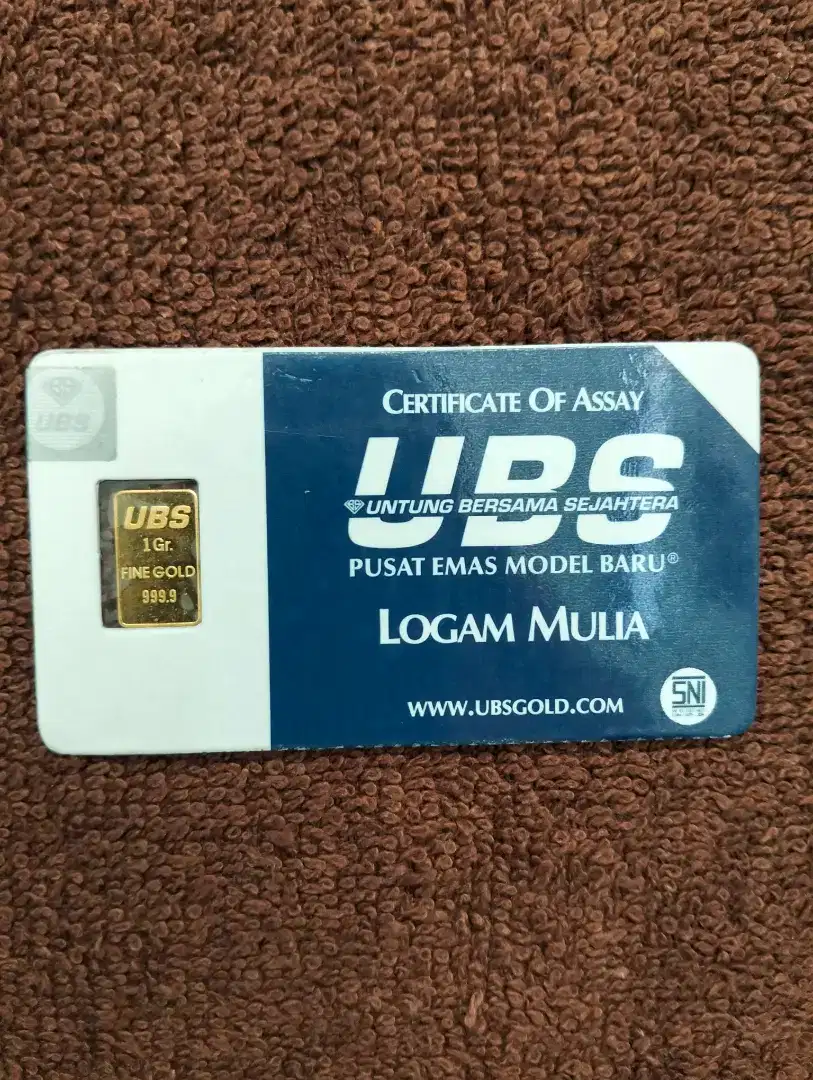 Dijual Logam Mulia UBS 1 gr