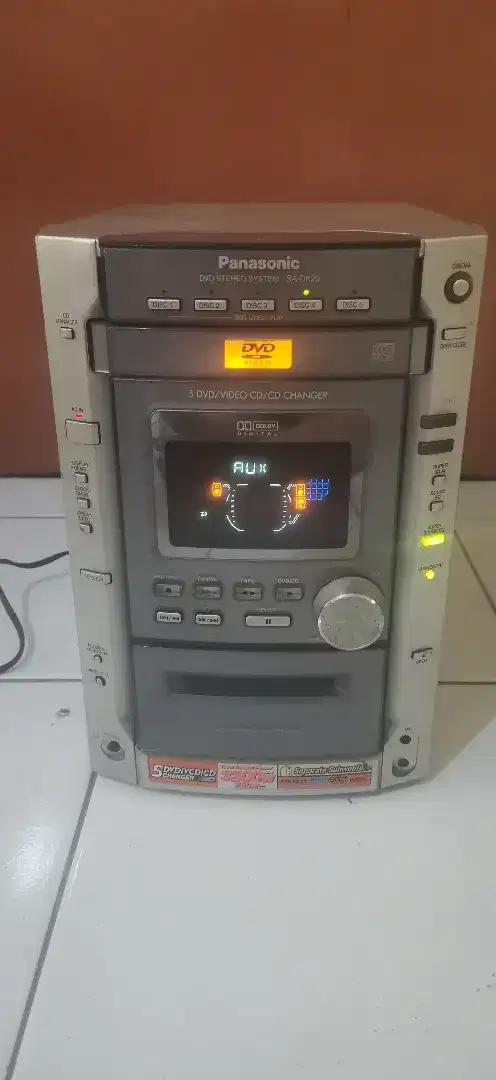 Head hifi panasonic DK 20 output 5.1 normal watt lumayan besar
