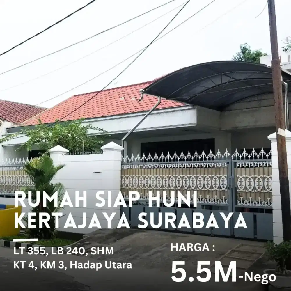Dijual rumah Kertajaya pusat kota dekat galaxy mall