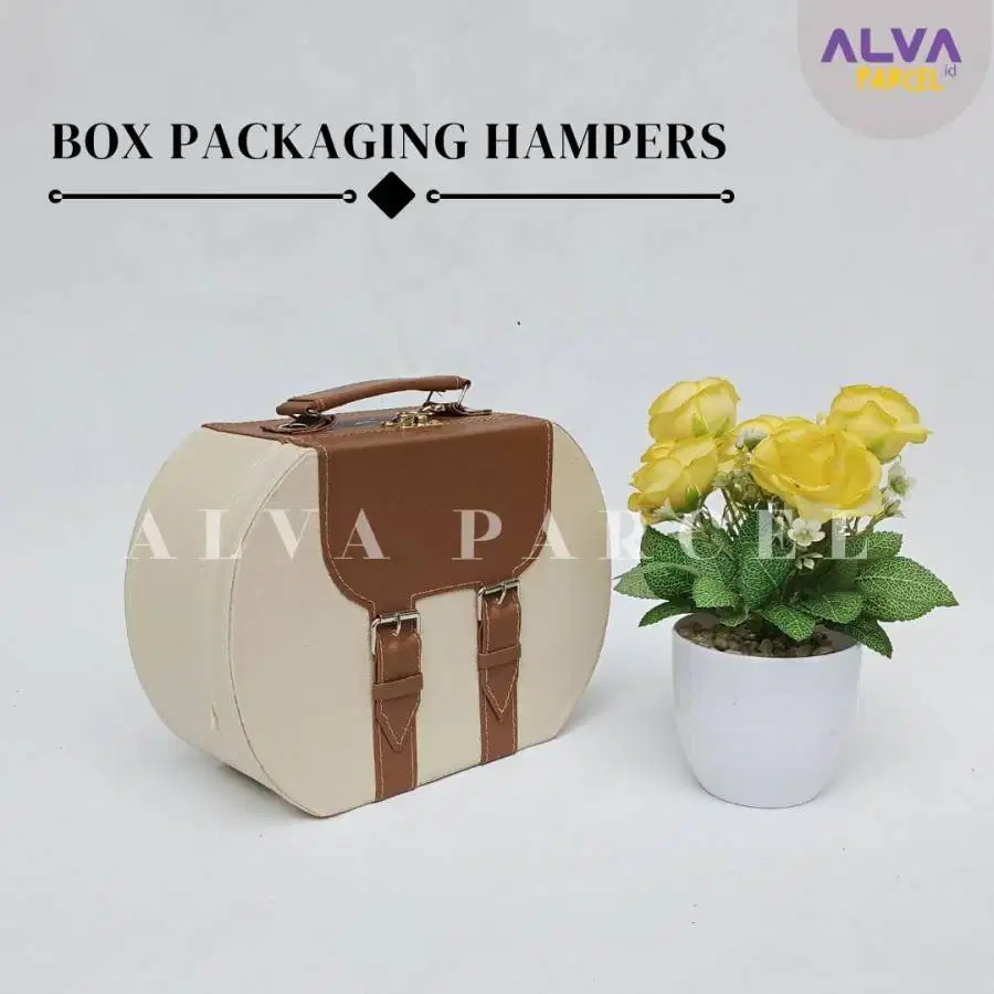 Box Hampers | Box Souvenir Custom | Giftbox Terbaru Warna Cream