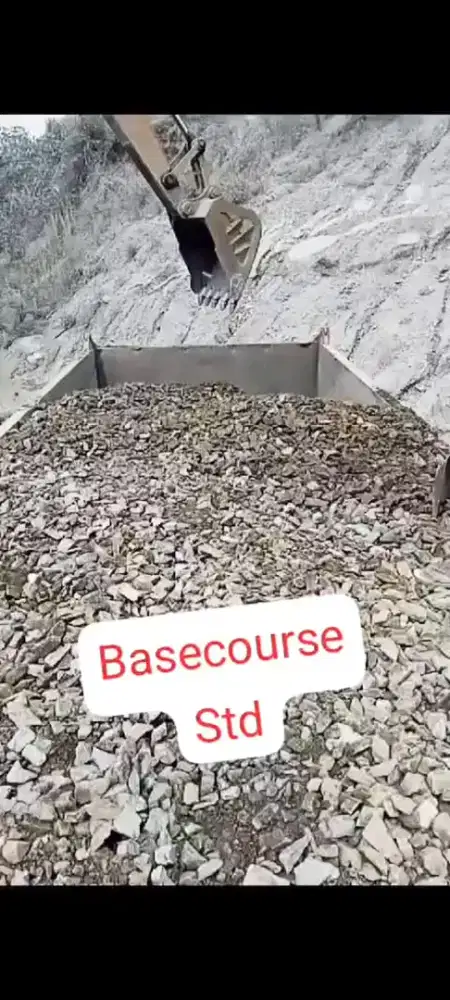 Sedia Basecourse sirtu sirdam limestone split stone
