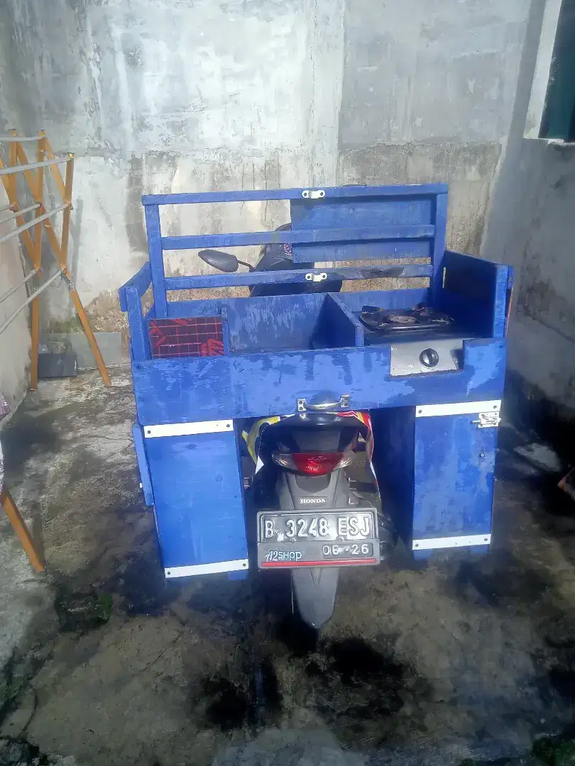 Box motor dan kompor 1 tungku