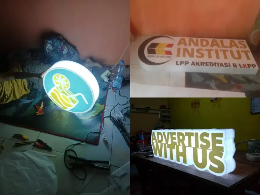 NEON BOX SIGN REKLAME FREE INSTAL