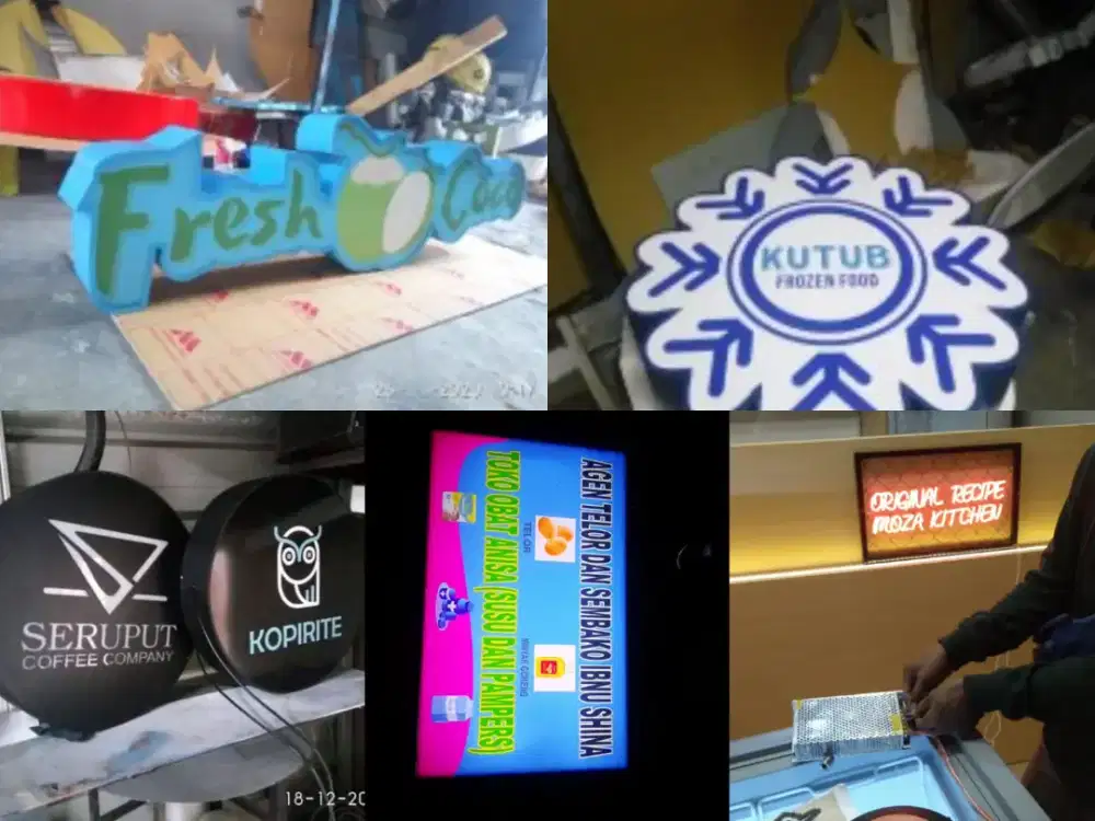 NEON BOX HURUF TIMBUL SIGN MURAH FREE INSTAL