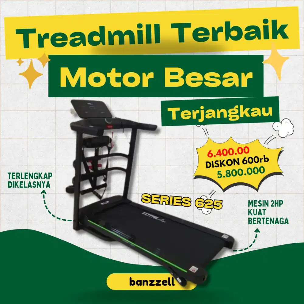 Treadmill  Elektrik TL 625 2HP Motor Besar Buat Pemula dan Profesional