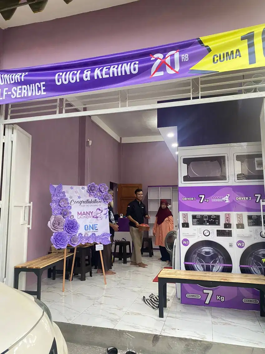 BANYAK UNTUNG! PAKET USAHA LAUNDRY KOIN 3 STACK