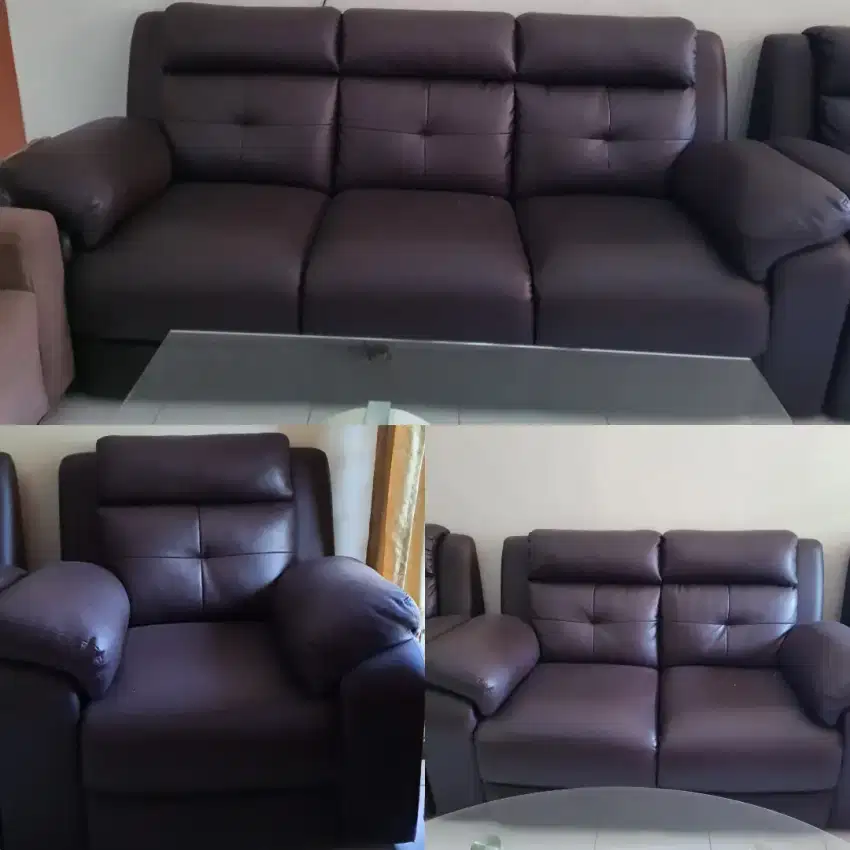 Jual 1 set sofa bekas