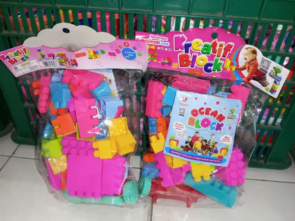 Mainan Anak Block isi 60