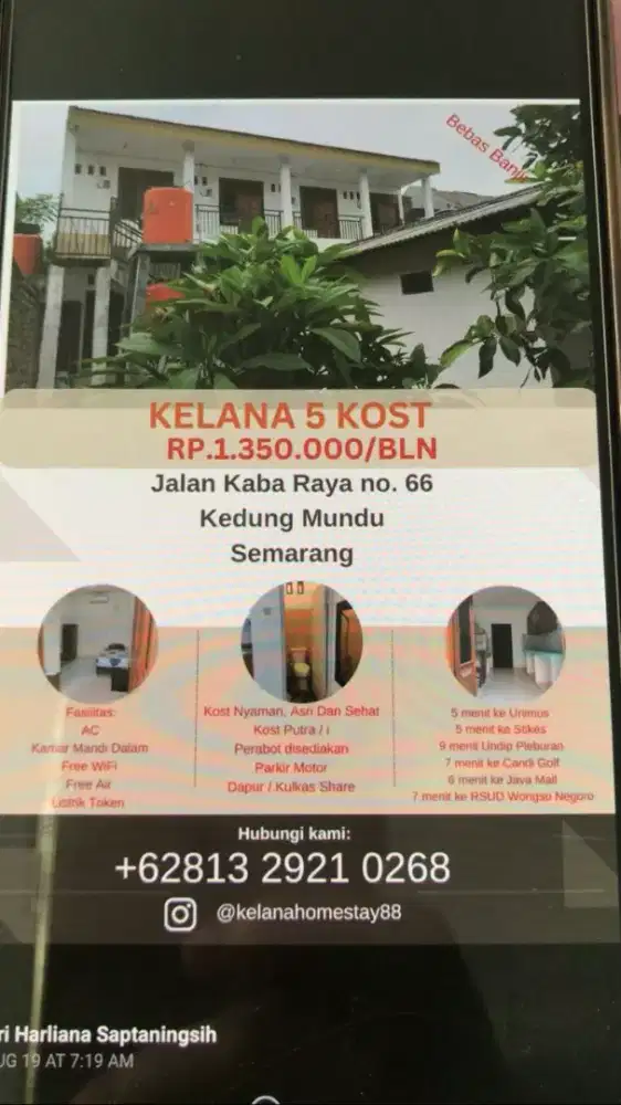 Kost campur, nyaman dan bersih