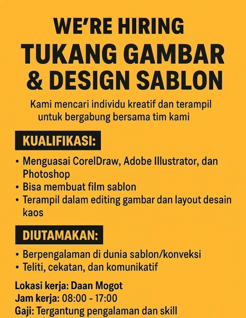 Lowongan Design Grafis