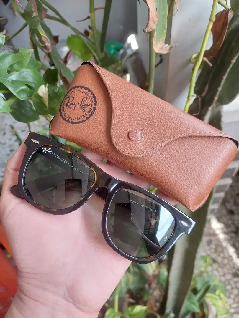 RayBan Wayfarer Size50 Turle ijo Botol Original 100% kondisi like new