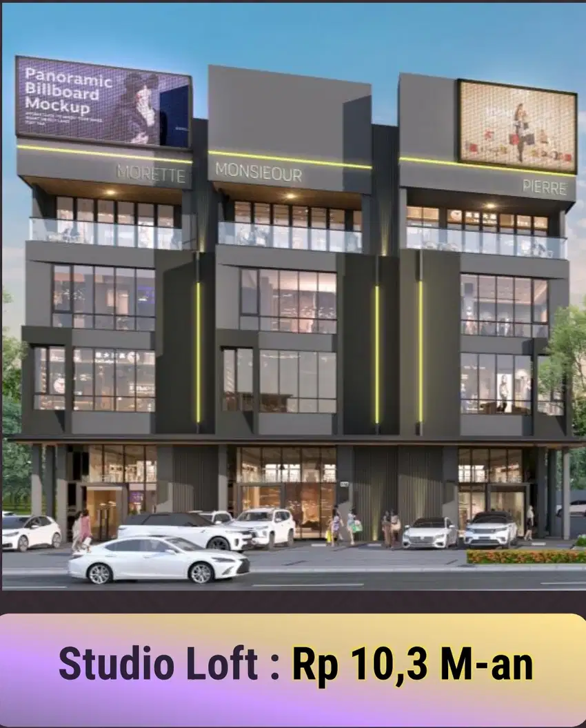 Studio Loft 4,5 Lantai axim Square Paramount Gading Serpong Boulevard