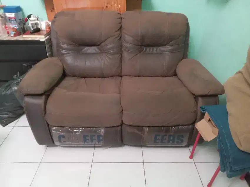 sofa informa cheers recliner 2 seater kulit