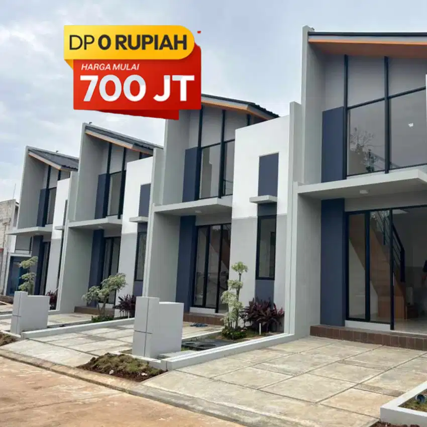 Rumah Ready DP 0% cicilan mulai 4jtan Strategis dekat Stasiun Kereta
