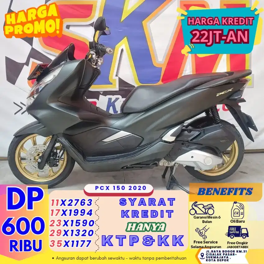 ( pcx 150 tahun 2020 dp:600 proses 1hri km low)