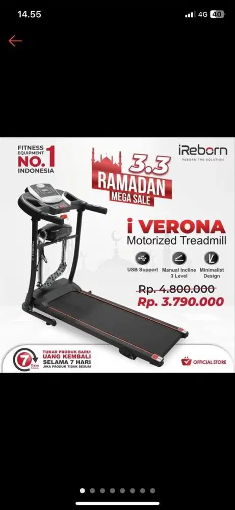Garage Sale Treadmill ireborn