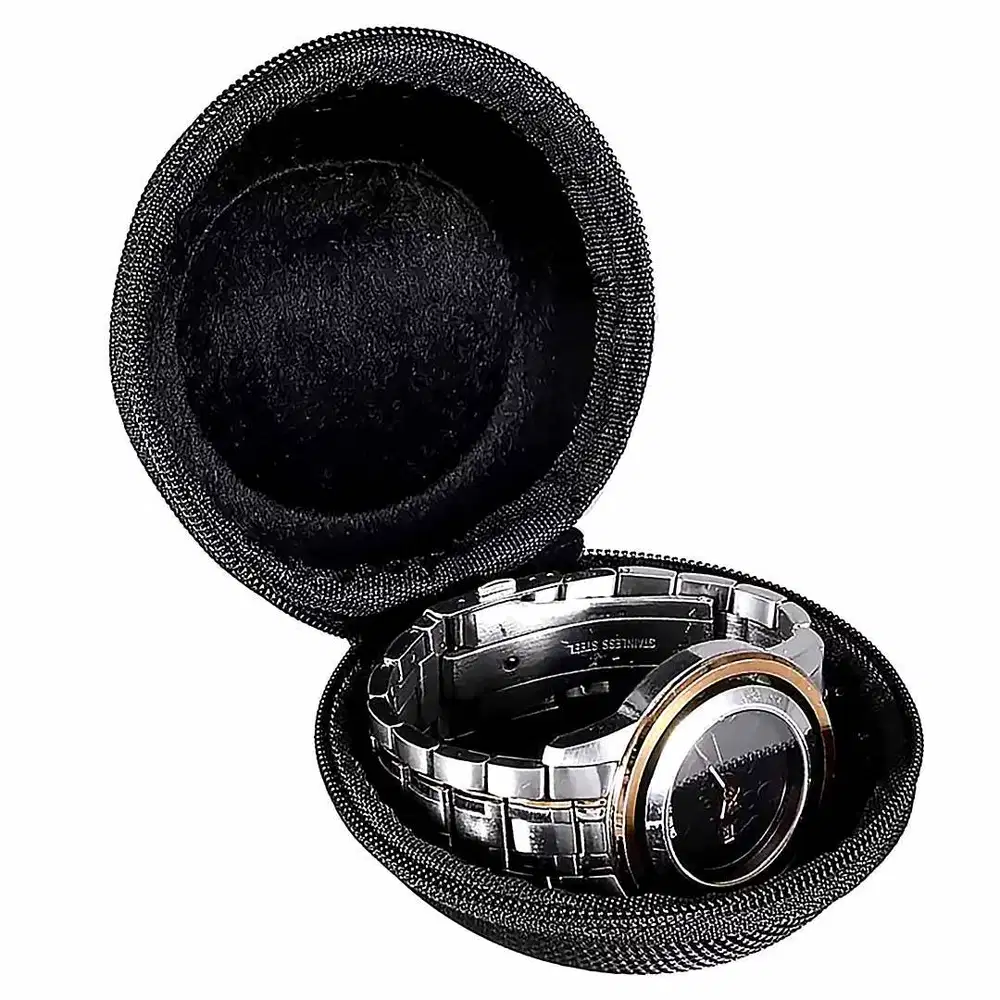 250422A Eva Nylon Watch Hard Case Protector Anti Shock Wadah Tempat Pe