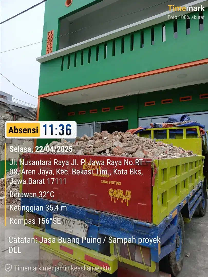 Jasa buang puing sampah