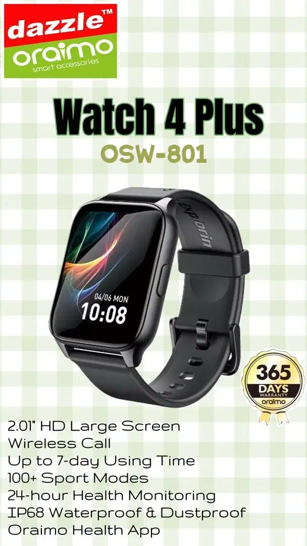 Smartwatch Oraimo Watch 4 Plus OSW-801