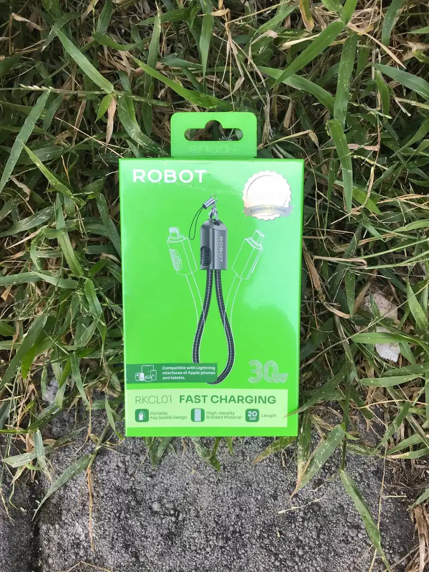 Robot Data Cable RKCL01 Type-C To Lightning 30W 20CM & RKCC01