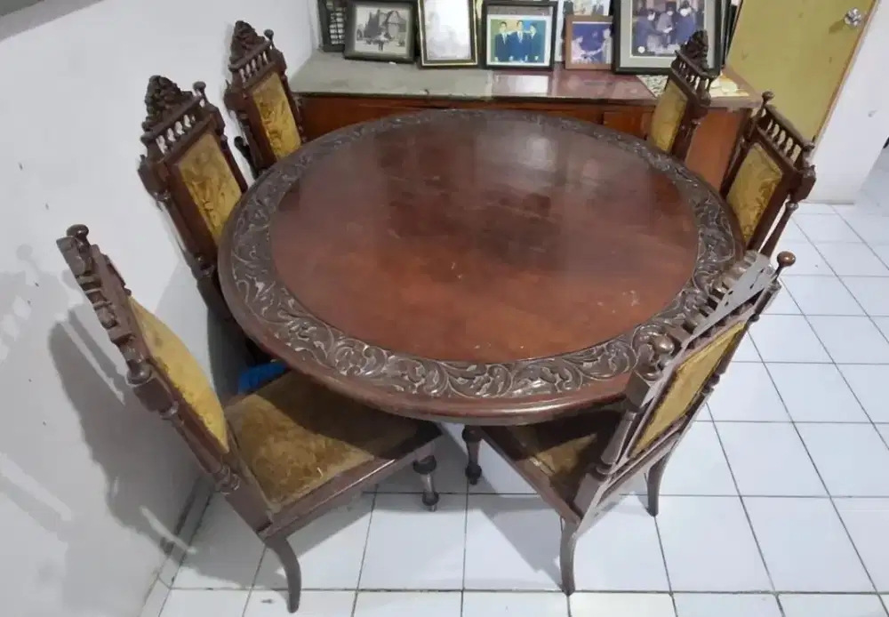 Jual meja makan antik kayu jati