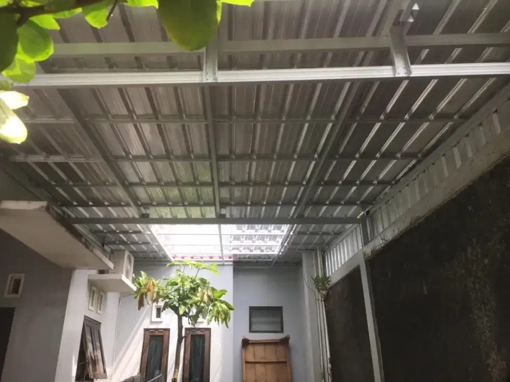 Kanopi baja Ringan Galvalum ADI TRUSS Lbih IRIT sehari Jadi Biaya Nego
