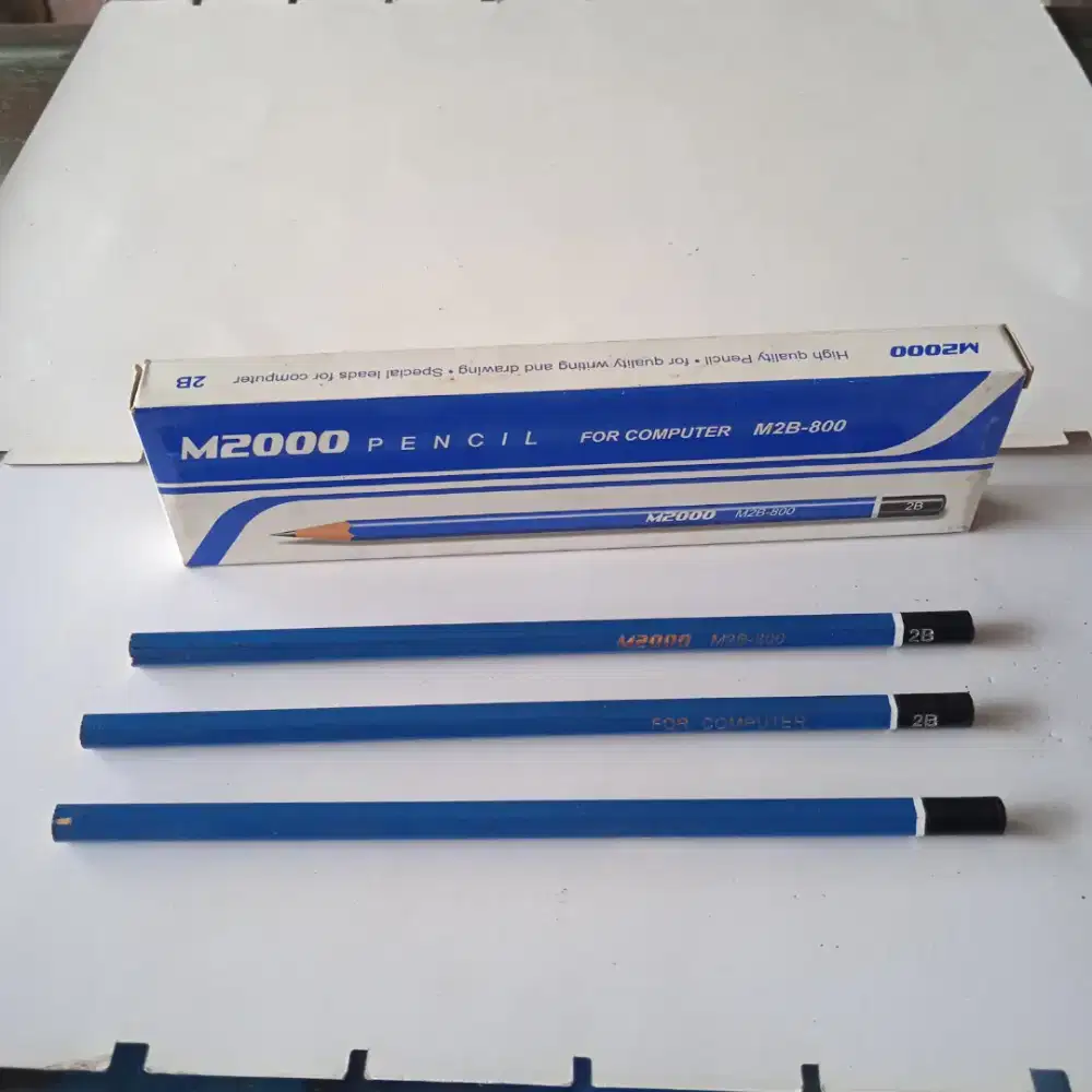 Pensil M 2000 2B – Hitam Pekat & Mudah Diraut