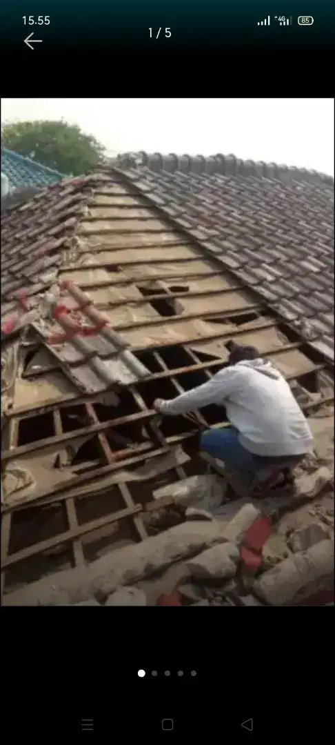 atap bocor kanopi atap bajarugan terpasang dll