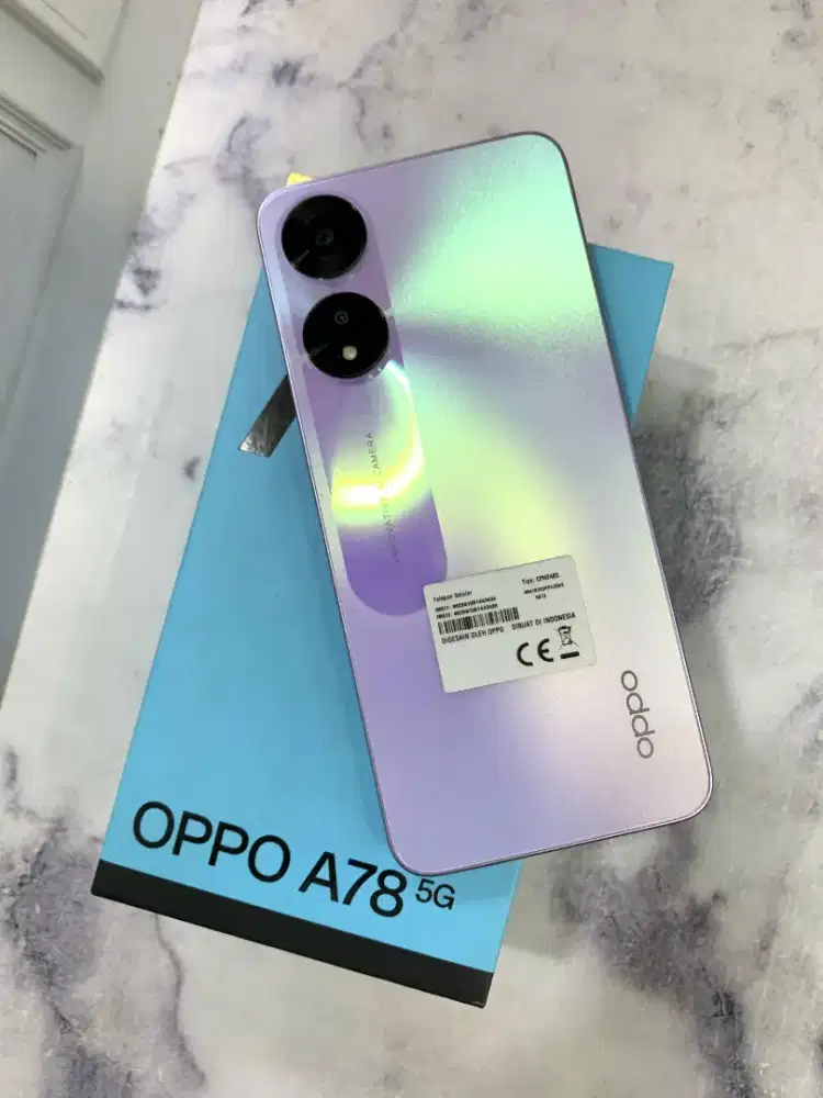 Oppo A78 5G 8/128 Pink lengkap normal