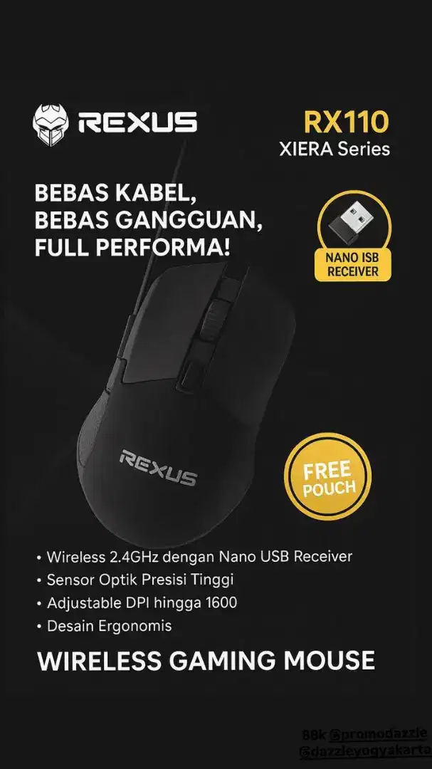 Mouse gaming rexus RX110