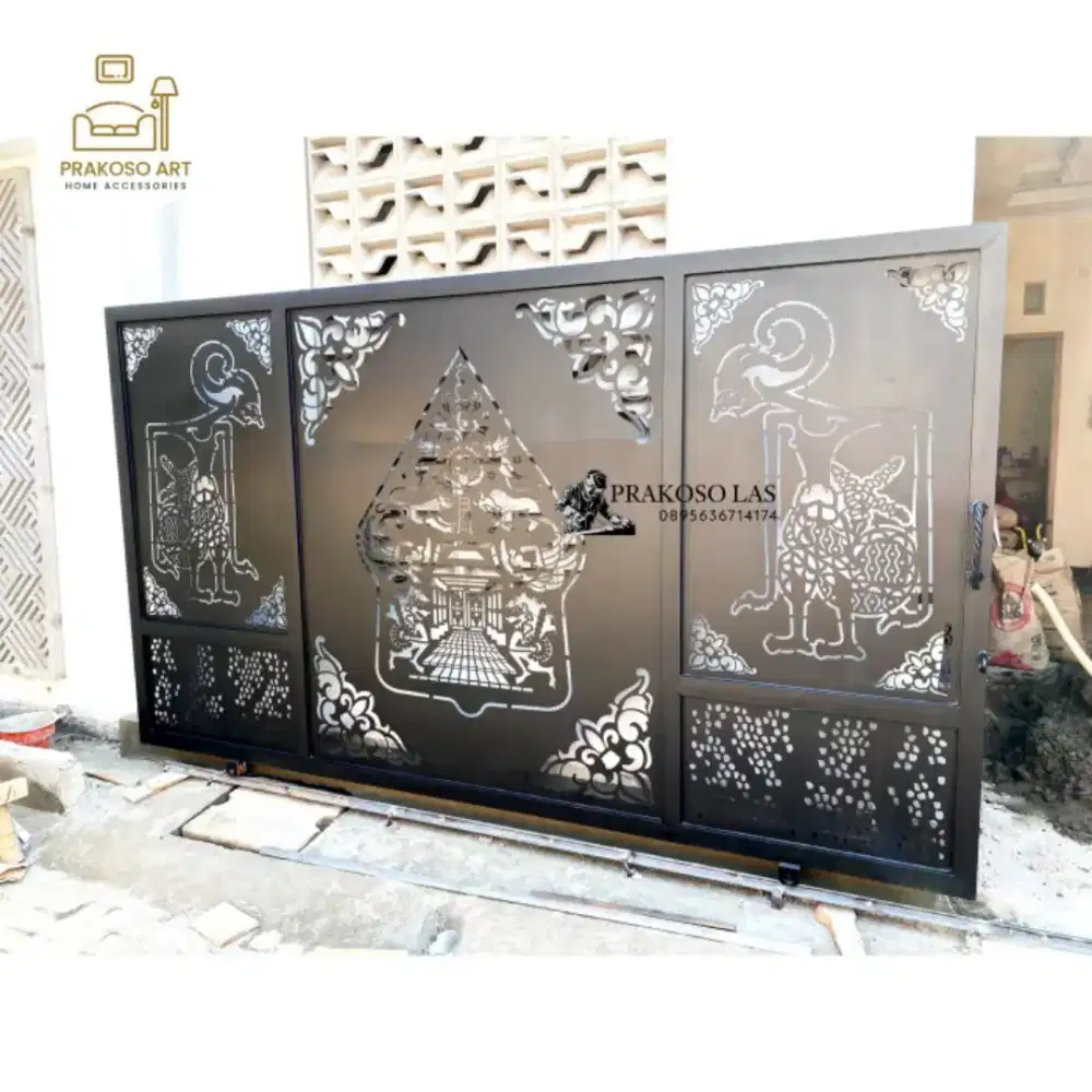 Pintu gerbang cating laser