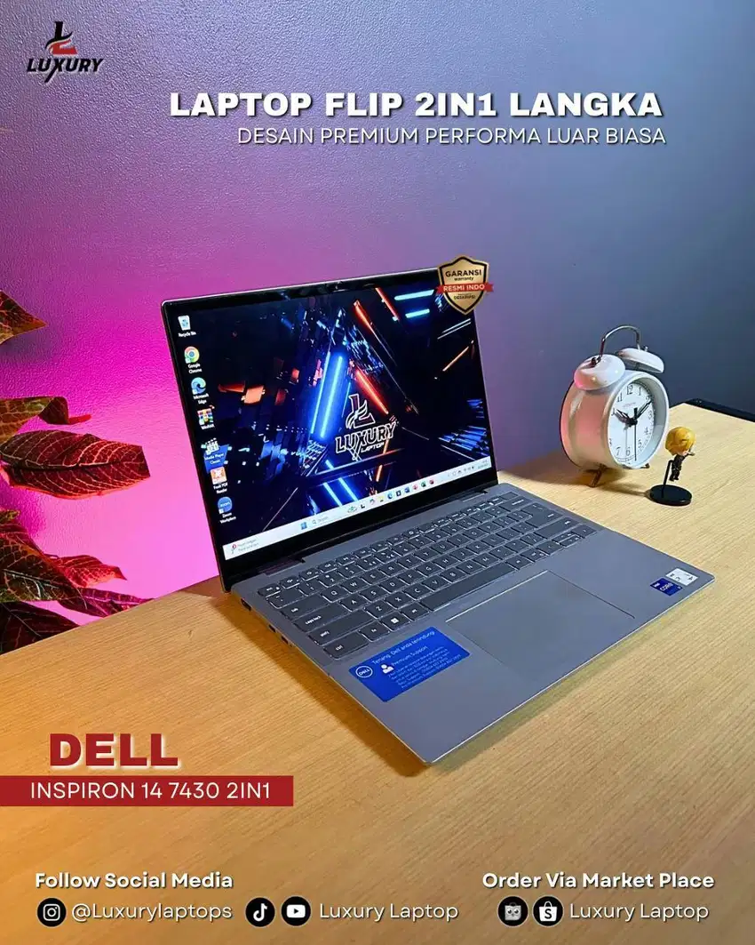 LAPTOP DELL INSPIRON 14 7430 2IN1 CORE I7 SSD RAM DDR5 JUAL CEPAT BU