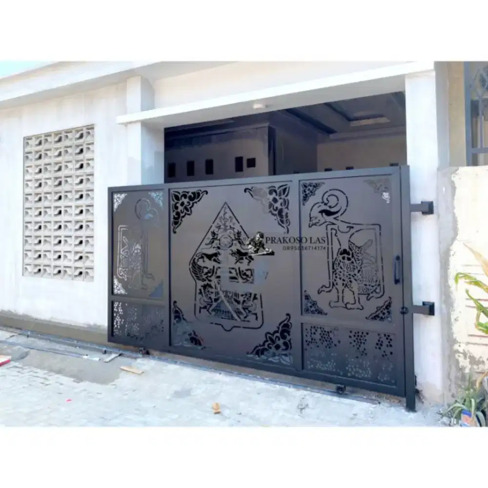 Pintu gerbang cating laser