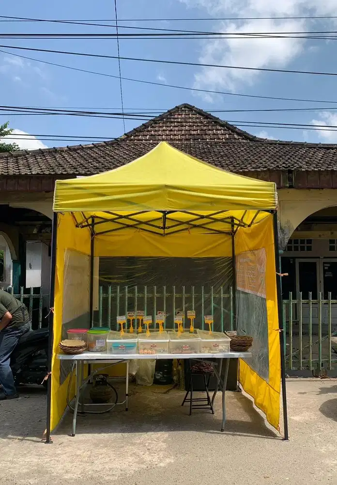 Tenda Lipat + Tirai 4 Sisi