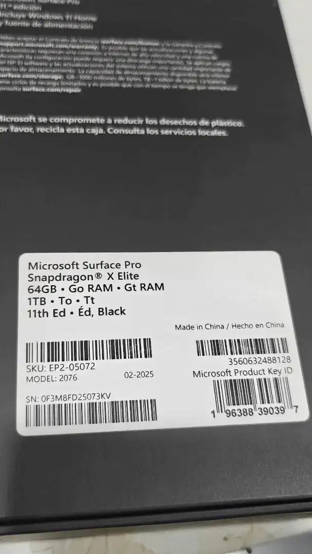 Microsoft Surface Pro Copilot PC 11th Edition