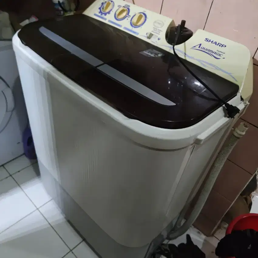 Mesin cuci Sharp Super Aquamagic 2 Tabung 9Kg