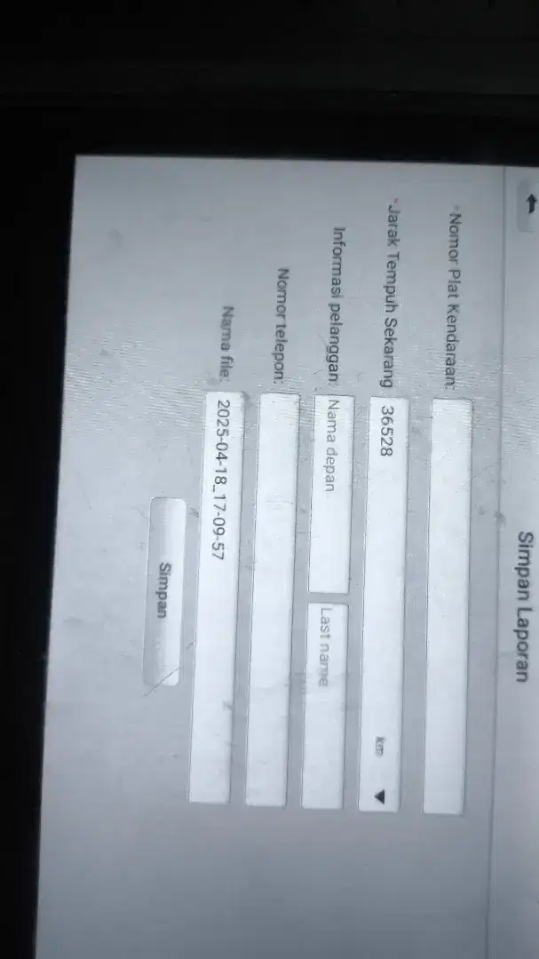 Jasa inspeksi mobil secon dan scan reset ecu