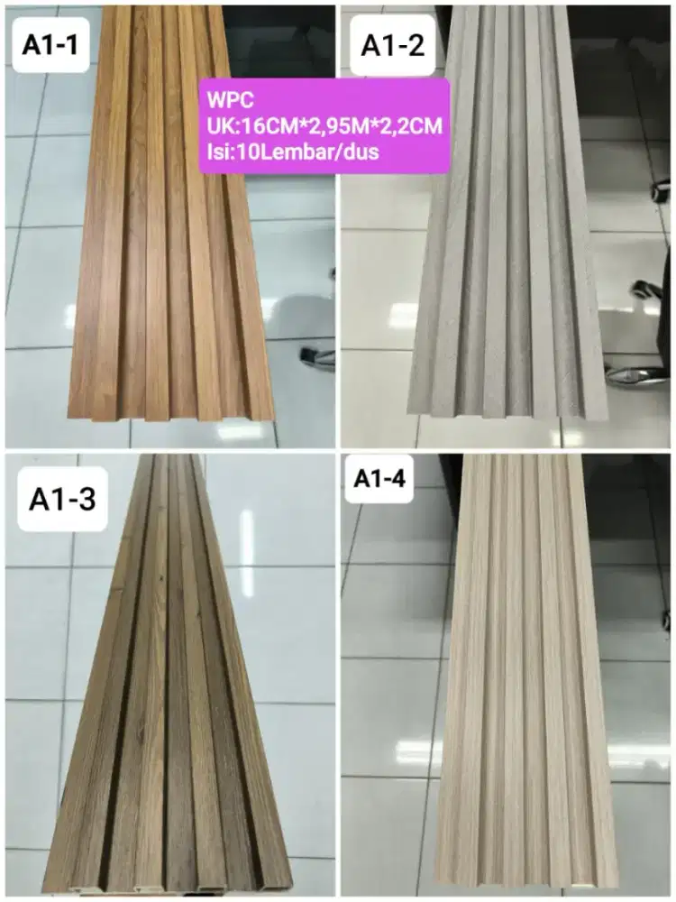 Jual matrial wpc walboard dan list