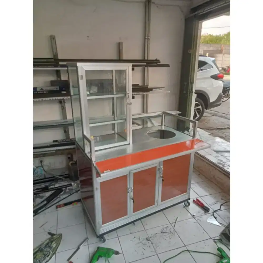 Grobak bakso etalase bakso grobak mie ayam