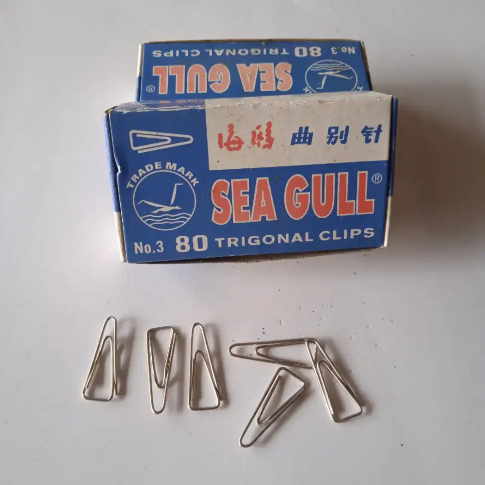 Klip Kertas Sea Gull No. 3 – Triagonal Clips 2,5 cm (Isi 80 pcs)