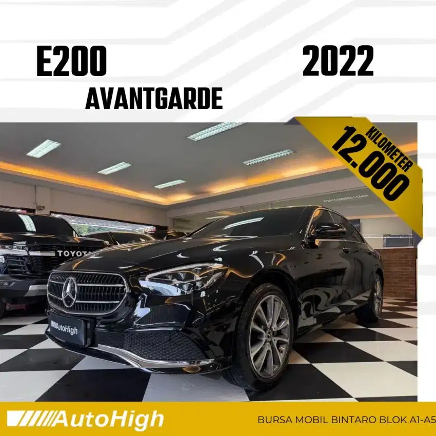 DP10% [Km12.000] E200 Avantgarde 2022 Black Reg 2023 #AUTOHIGH