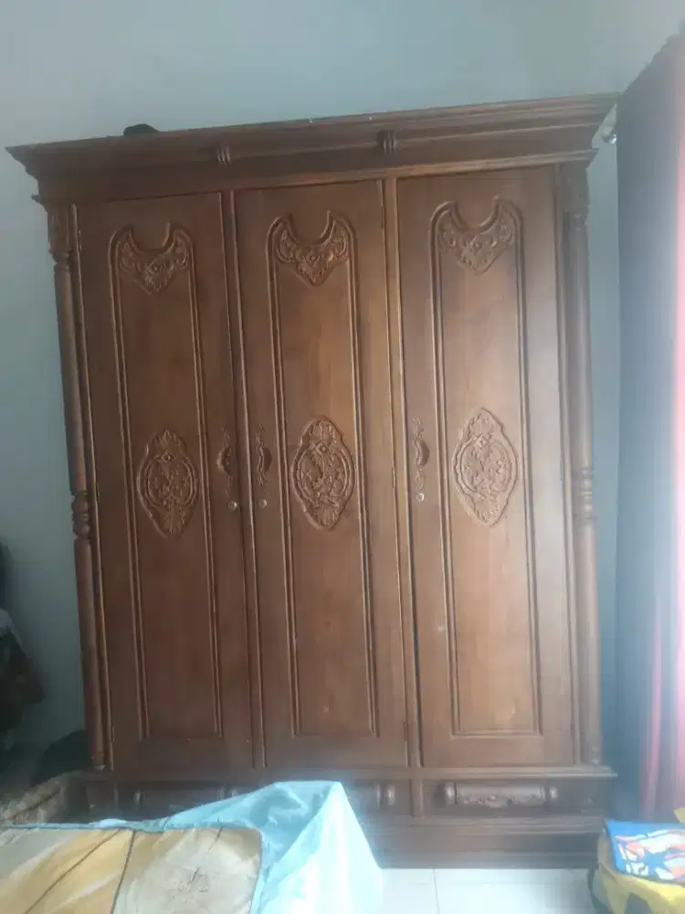 Lemari, Kasur nomor 1, Meja dan Kursi Rias Jati #setisikamar #Jati