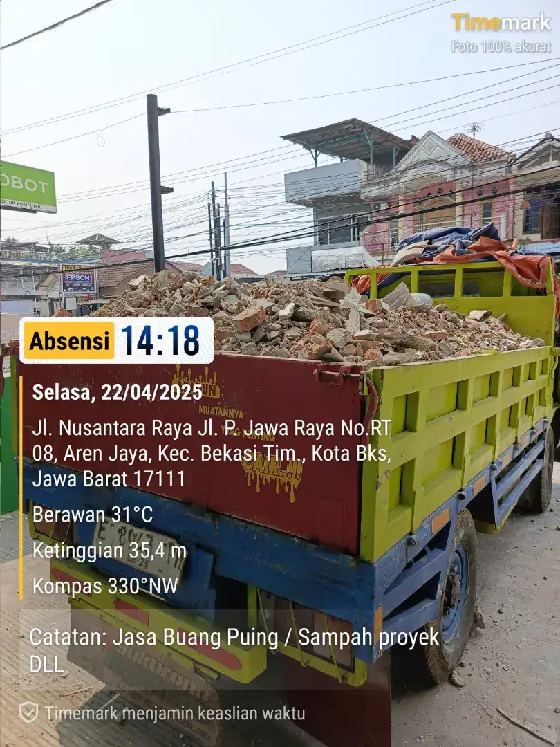 Jasa buang puing sampah