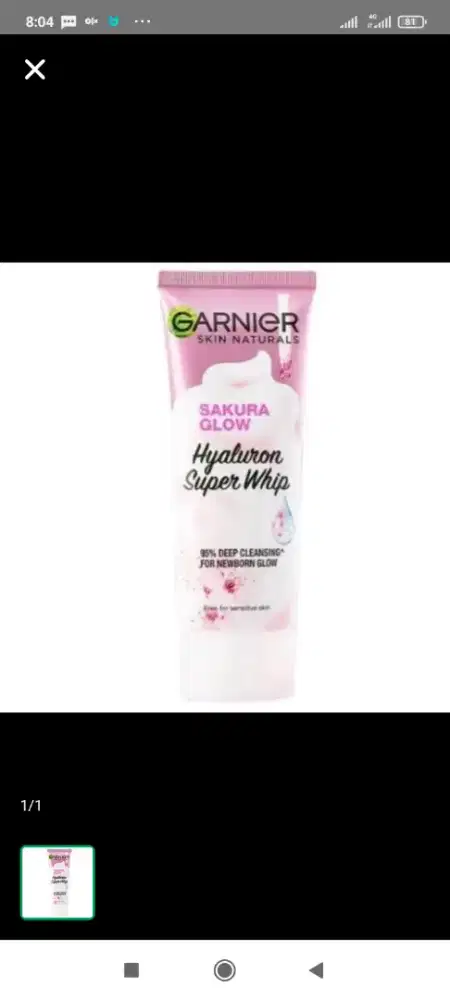 garnier facial foam 100ml super whip