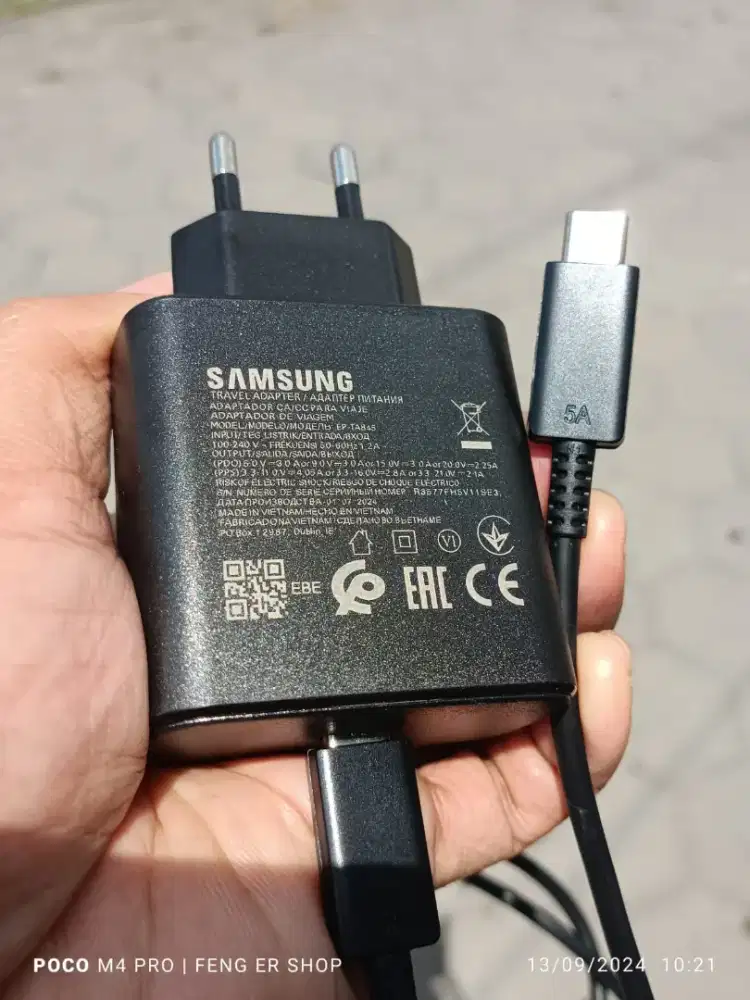 Charger Ori Samsung 45W ( SUPER FAST CHARGING )