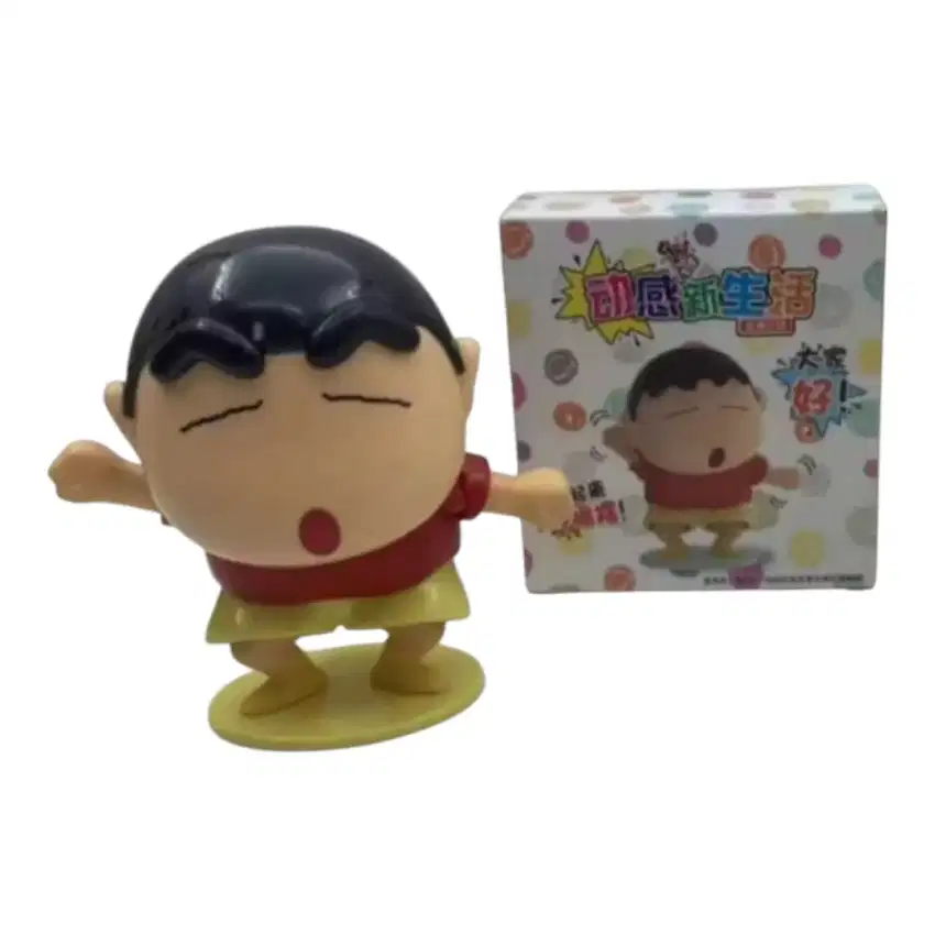 Action figure shinchan joged gerak box